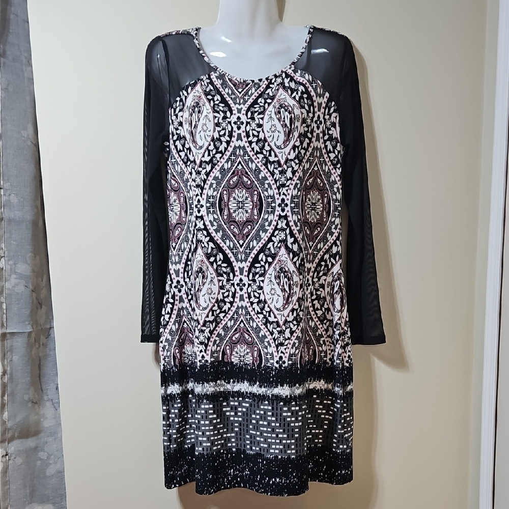 Contempo Patterned Dress